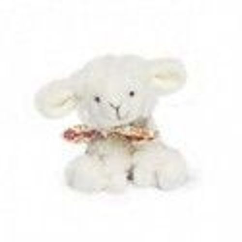Doudou Doudou Et Compagnie Mouton Blanc Bandana Liberty Rose Pantin - 12 Cm Cm Mon Chouchou