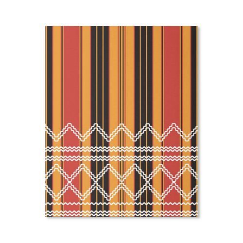 Canevas imprimer TISSUS DE LA ROBE KABYLE ALGERIE Sans cadre 40x50cm DIY installer