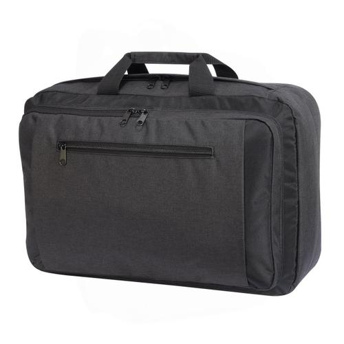 Sacoche hybride ordinateur portable - 5819 - gris - transformable en sac ? dos