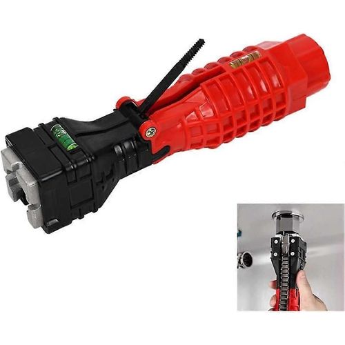 18 En 1 Socket Robinet Plomberie Cl Outil, Multifonction Robinet Et vier Installation, Pour Salle De Cuisine vier Wc Cuve Plomberie (Rouge)