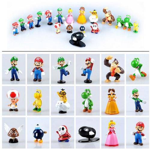 18 Figurines Mario Bros Mario Amis Mario Kart Luigi Toad Yoshi Zelda Wii U Ds 3ds Rakuten 