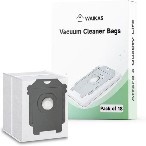 18 Sacs D'Aspirateur, Compatibles Avec Irobot Roomba Sries I, S Et J, Remplacement Pour I1+, I3+(3550), I4+, I6+, I7+, I7Plus, J7+(7550), I8+ Et S9+ Sac Aspirateurs, Gris Fonc[Remplace3011]