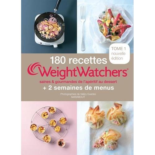 180 Recettes Weightwatchers + 2 Semaines De Menus - Tome 1   de Weight Watchers  Format Reli 