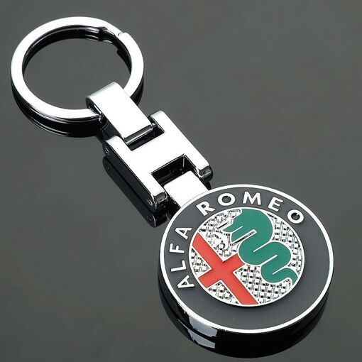 74mm Alfa Romeo Badge Emblem - Fits 147, 156, 159, Brera, Mito, Giulietta, Giulia + Key Fob