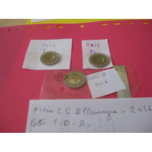 2 Euros Simple Allemagne Sortie Du Rouleaux 2016