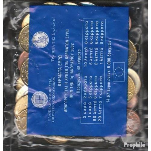 Grèce 2002 Nominal: 14,67 Fleur De Coin 2002 Euro Starterkit