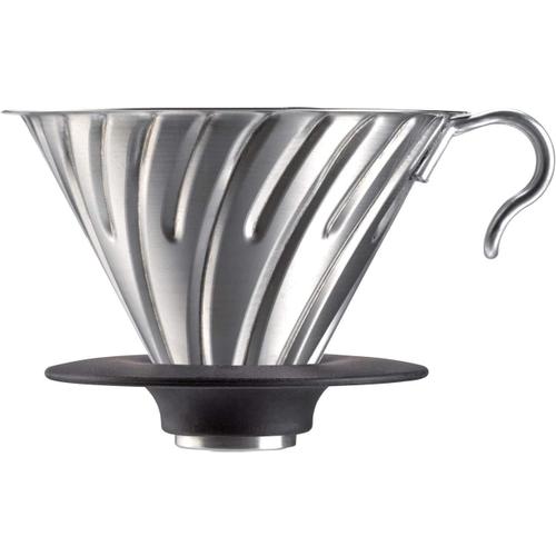 Hario V60 Conducteur métallique Correspondant au lave - vaisselle Argent 1-4 tasses VDM-02HSV Expédié Depuis Japon