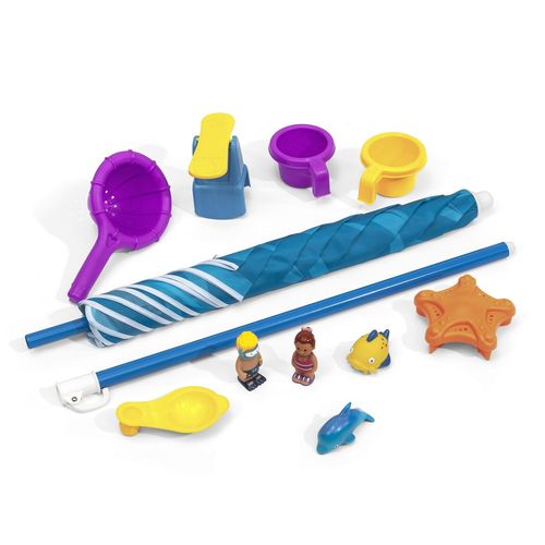 Table D'eau Pour Enfants | Table De Jeu Enfant À Eau Avec Kit D'accessoires De 11 Pièces | Table D'activité / Jouet Pour Le Jardin - Step2 Spill & Splash Seaway