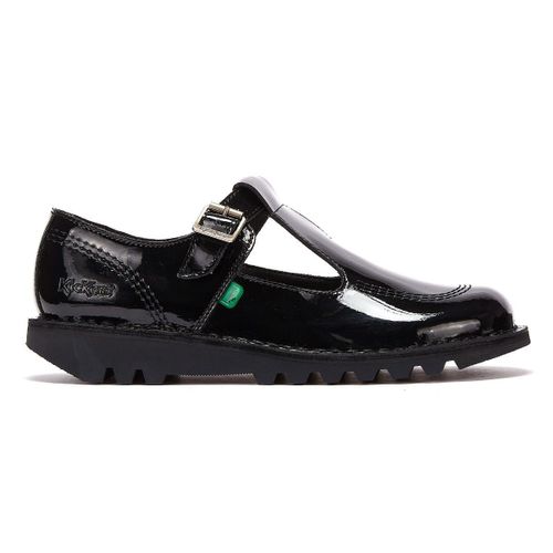 Kickers Kick Aztec Patent Chaussures Noires Pour