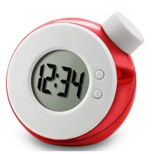 Water Powered Electronic Table Digital Clock Children Alarm Clock Smart Led Clock with Calendar Festival Gift for Kids - Type RD