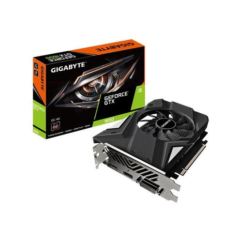 Gigabyte GeForce GTX 1650 D6 OC 4G (rev. 2.0) - Carte graphique - GF GTX 1650 - 4 Go GDDR6 - PCIe 3.0 x16 - DVI, HDMI, DisplayPort