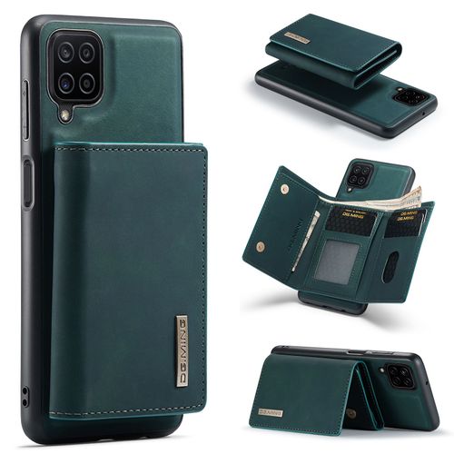 Portefeuille Coque Pour Samsung Galaxy A12 5g Amovible Étuis Antichoc Rabat Housses Avec Fente Carte, Portefeuille Etui En Cuir Pu Premium Samsung Galaxy A12 5g - Vert