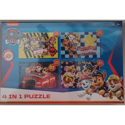 4 Puzzles Évolutifs - 12, 16, 20 Et 24 Pièces - La Pat Patrouille