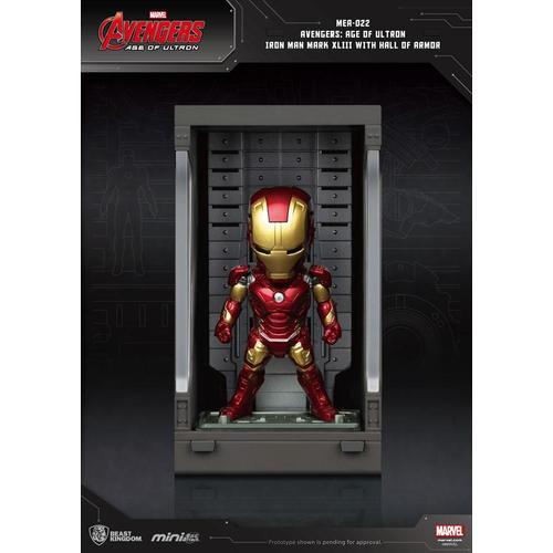 Avengers L'ère D'ultron Mini Egg Attack Figurine Hall Of Armor Iron Man Mark Xliii 8 Cm