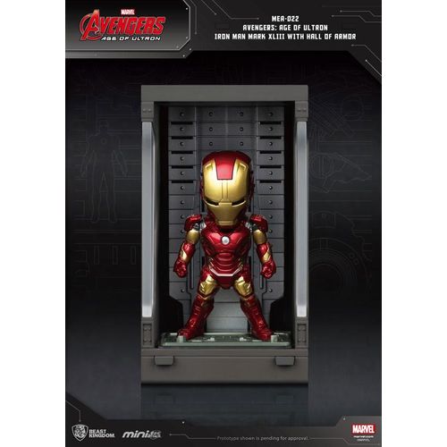 Avengers L'ère D'ultron Mini Egg Attack Figurine Hall Of Armor Iron Man Mark Xliii 8 Cm