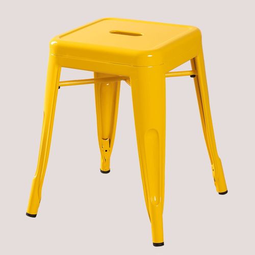 Tabouret Bas En Acier Lix Jaune Freesia