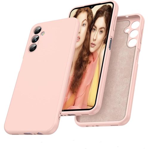 Coque Pour Samsung Galaxy A14 4g/5g, Coque Samsung A14, Housse De Protection En Souple Silicone Liquide, Etui Antichoc Cover Ultra Mince Pour Samsung Galaxy A 14 4g/5g - Rose
