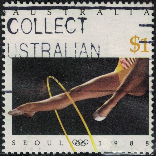 Australie 1988 Oblitéré Used Gymnaste Avec Cerceau Jeux Olympiques Séoul Su