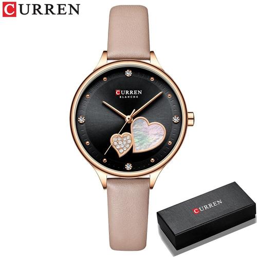 CURREN montres femmes mode 2020 cuir Quartz montre bracelet