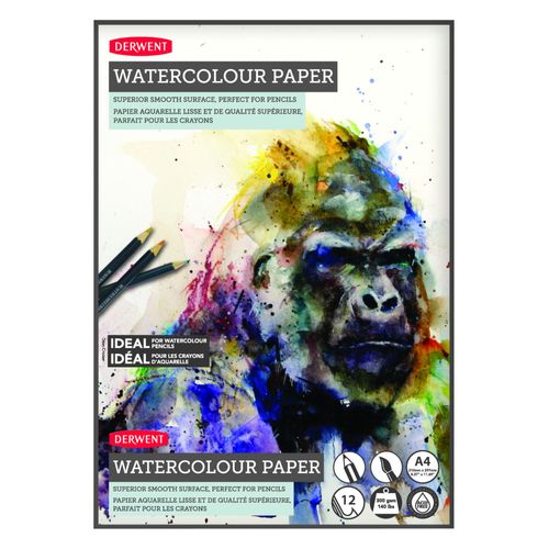 Bloc Aquarelle A4 Paysage 12 Feuilles 300gsm - Derwent