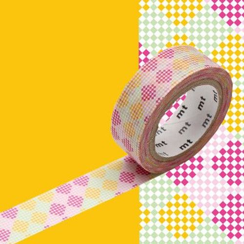 Masking Tape Mt Damier Rose/Jaune