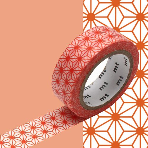 Masking Tape Mt Étoile Asanoha Orange