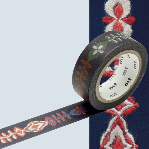 Masking Tape Mt Mina Motif Pétale Broderie
