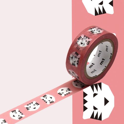 Masking Tape Mt X Papier Tigre Motif Le Tigre Rose