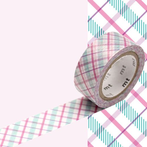 Masking Tape Mt Pearl Motif Écossais / Check Purple