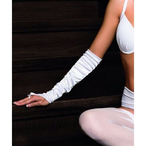 Frosa Gants Satinés Blancs Roza