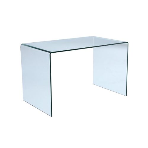 Bureau Elstron - Verre Courbé - Transparent