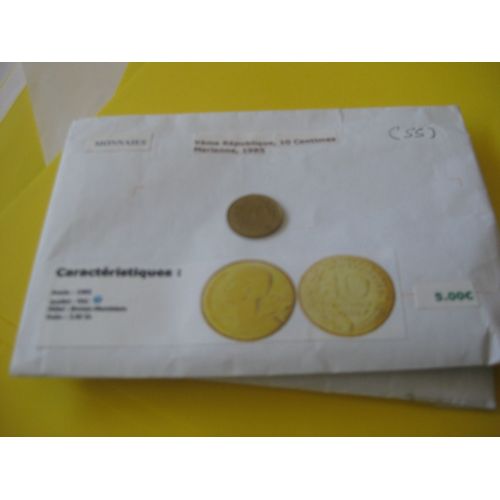 10 Centimes De Francs Marianne 1985 Bronze Alu