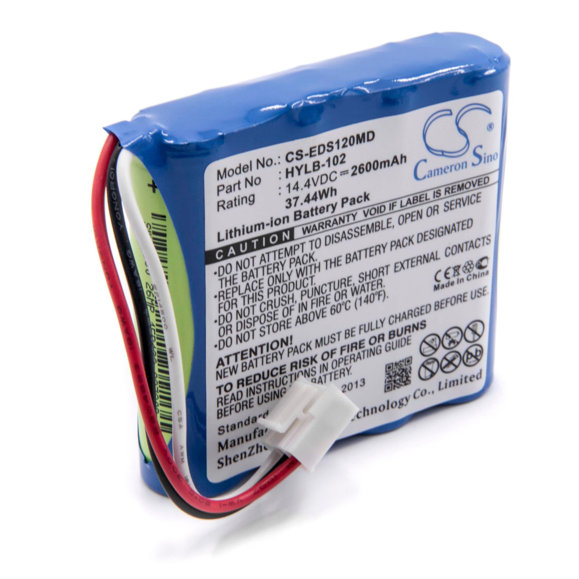 vhbw Batterie compatible avec Edan SE-300B, SE-300G, VE-100, VE-300...