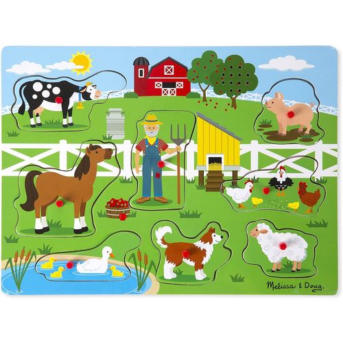 Melissa & Doug 10738 Old Macdonald's Farm Sound Puzzle (8 Piece)