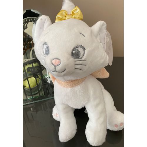 Doudou Chat Marie Disney Baby Sentimental Blanc Rose Saumon Peluche Jouet Bebe Naissance Nicotoy Simba Toys Benelux Comforter Baby Cat Blankie Animal