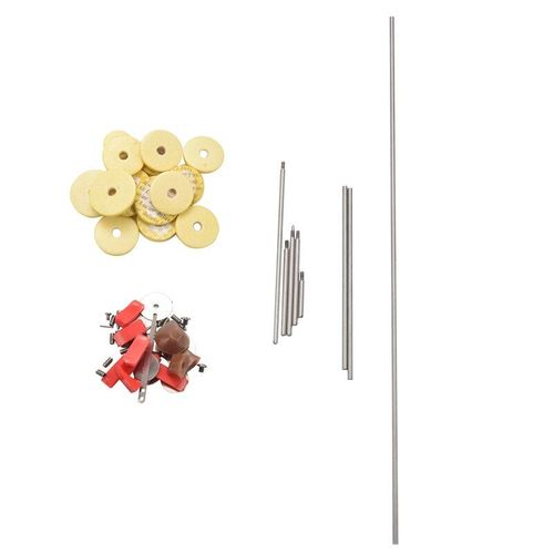 80 Pièces/Ensemble Flûte Pièces De Réparation Outil Kit D'entretien Vis + 16 Pièces Trou Ouvert Pads Sonores Bois Bricolage Jdko60