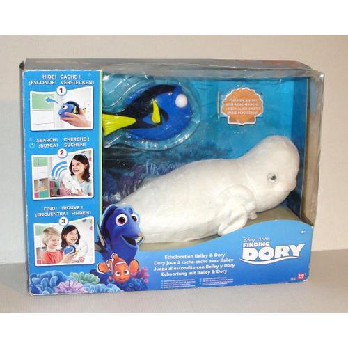 Nemo Disney Peluche Bailey Et Dory Joue A Cache Cache Doudou Beluga Bailey Sonore + Figurine Doris