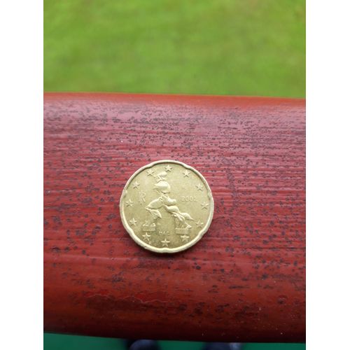 Piece 20c Euros Italie, Annee 2002 A Vendre