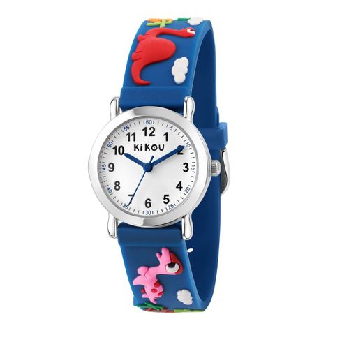 Montre Enfant Kikou Mignon En Silicone Bleu