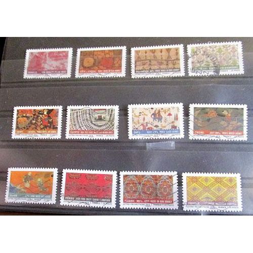 2011. Série Complète Adh512 À Adh523: Tissus Du Monde