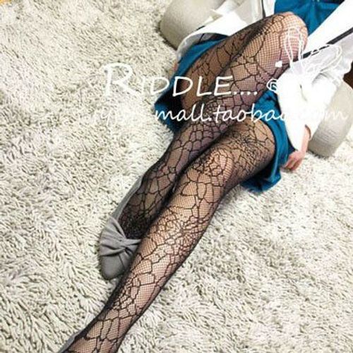 Bas Jacquard À Motif Résille Pour Femmes Et Filles,Collants,Collants,Noir,Sexy,Tête De Mort,Dame,Mode,1 Pièce,Dww42