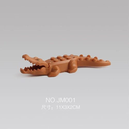 Mini Blocs De Construction Animaux Compatibles Pour Enfants Moc Tortues Oiseau Dauphin Poisson Modèle Blocs De Construction Briques Enfants Jouets - Type Brown Crocodile