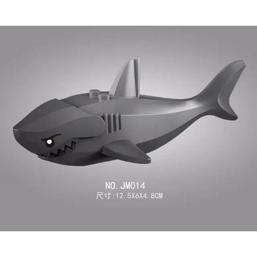 Mini Blocs De Construction Animaux Compatibles Pour Enfants Moc Tortues Oiseau Dauphin Poisson Modèle Blocs De Construction Briques Enfants Jouets - Type Grey Shark