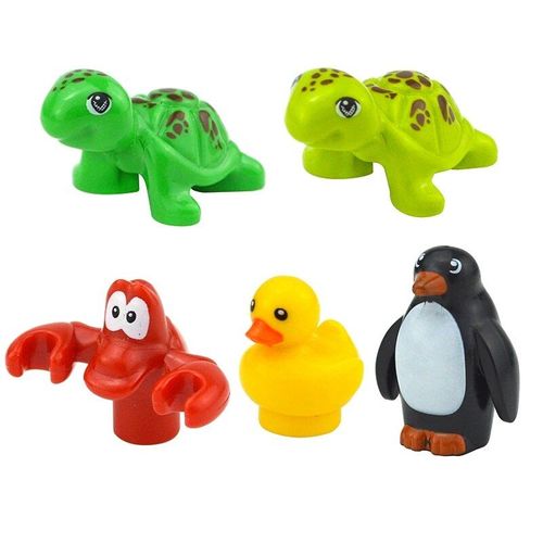 Blocs De Construction En Briques Pour Animaux De Compagnie,Animaux Créatifs,Zoo,Chien,Canard,Tortue,Pingouin,Chat,Cochon,?ufs,Oiseau,Lapin,,Modèle De Jouets Pour Enfant - Type Cn00070-A17