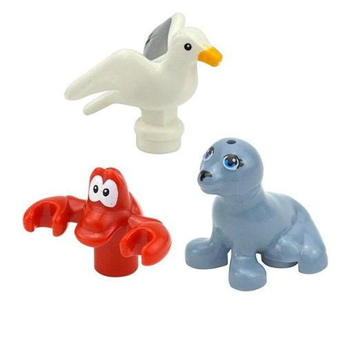 Blocs De Construction En Briques Pour Animaux De Compagnie,Animaux Créatifs,Zoo,Chien,Canard,Tortue,Pingouin,Chat,Cochon,?ufs,Oiseau,Lapin,,Modèle De Jouets Pour Enfant - Type Cn00070-A29