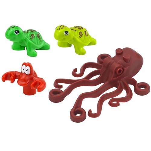 Blocs De Construction En Briques Pour Animaux De Compagnie,Animaux Créatifs,Zoo,Chien,Canard,Tortue,Pingouin,Chat,Cochon,?ufs,Oiseau,Lapin,,Modèle De Jouets Pour Enfant - Type Cn00070-A43