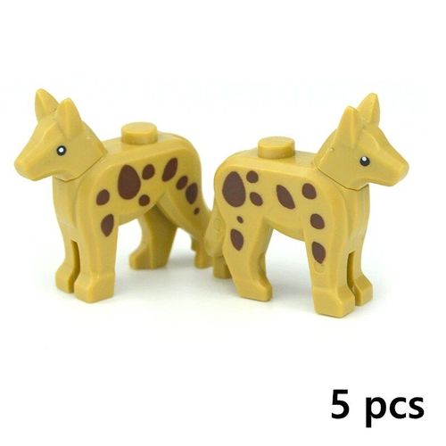 Blocs De Construction En Briques De Moc Pour Animaux De Compagnie,Modèle Créatif,Mignon,Petit Animal,Zoo,Chien,Canard,Tortue,Pingouin,Chat,Cochon,Oiseau,Lapin,Jouets - Type 5pcs Dog C