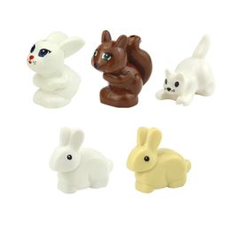 Blocs De Construction En Briques De Moc Pour Animaux De Compagnie,Modèle Créatif,Mignon,Petit Animal,Zoo,Chien,Canard,Tortue,Pingouin,Chat,Cochon,Oiseau,Lapin,Jouets - Type Cn00070-A19