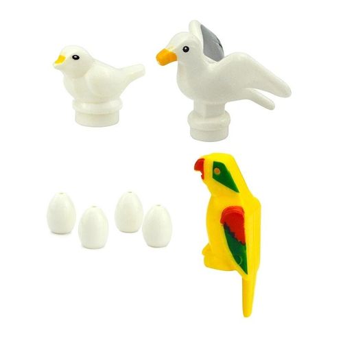 Blocs De Construction En Briques De Moc Pour Animaux De Compagnie,Modèle Créatif,Mignon,Petit Animal,Zoo,Chien,Canard,Tortue,Pingouin,Chat,Cochon,Oiseau,Lapin,Jouets - Type Cn00070-A18