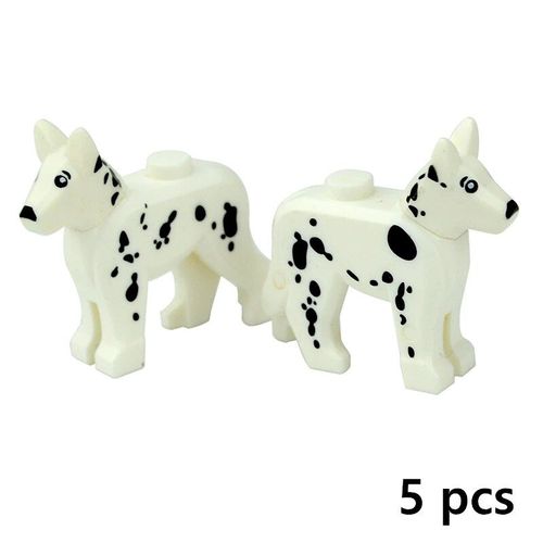 Blocs De Construction En Briques Pour Enfants,Animaux De Compagnie Créatifs,Zoo,Chien,Canard,Tortue,Pingouin,Chat,Cochon,?ufs,Oiseau,Lapin, - Type 5pcs Dog D